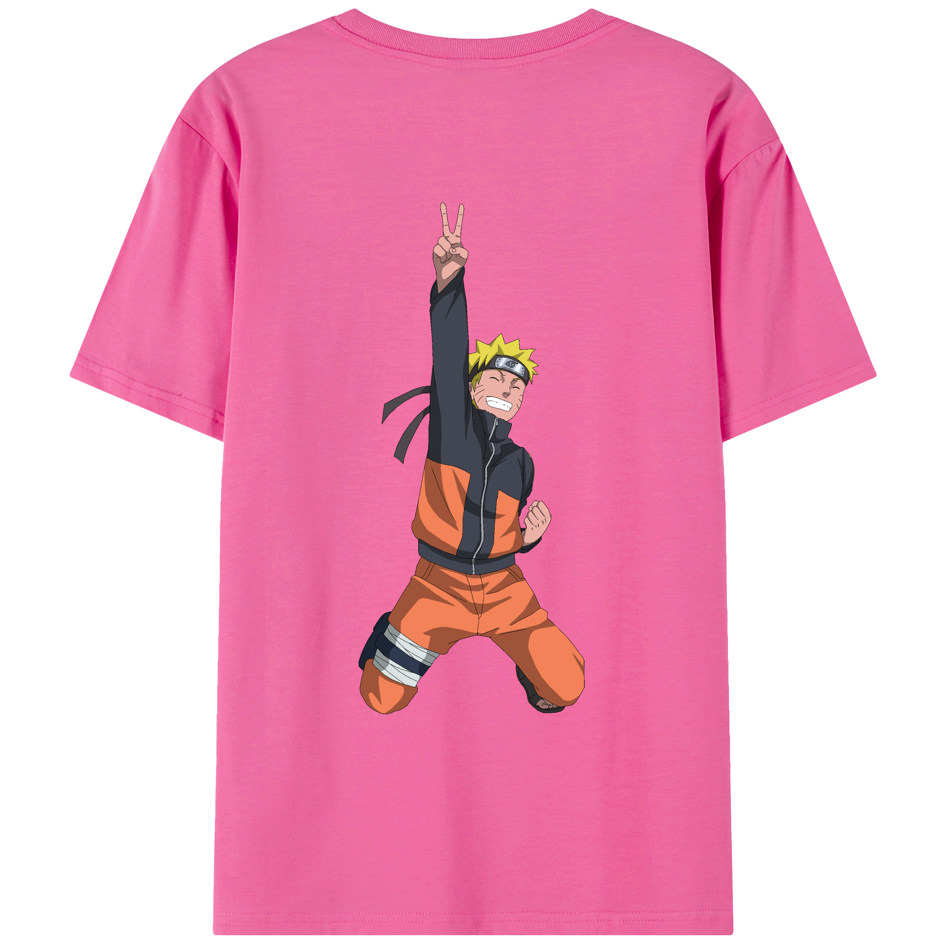 （画像用） NARUTO -ナルト- うずまき ナルト Uzumaki Naruto レディース半袖Tシャツ(バックプリント)